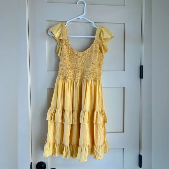 Amazon | Dresses | Yellow Amazon Ruffle Dress Flowy Sleeves | Poshmark Amazon | Dresses | Yellow Amazon Ruffle Dress Flowy Sleeves | Poshmark